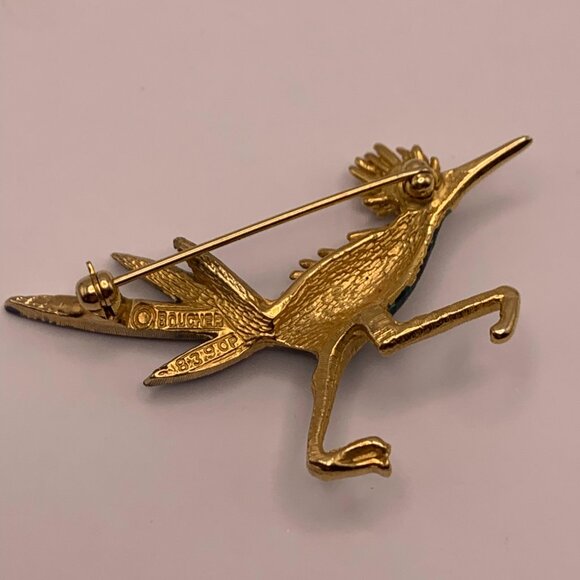 Designer Vintage BOUCHER Road Runner Brooch - Signed and Numbered 8390P - Picture 4 of 4